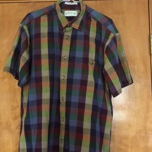 Classic Orvis short sleeve button down shirt